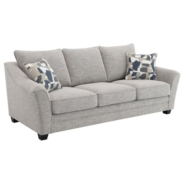 Tomkins Boucle Upholstered Sofa Set Light Grey - Image 3