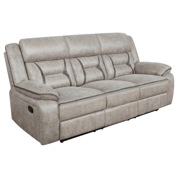 Greer Upholstered Reclining Sofa Set - Image 2
