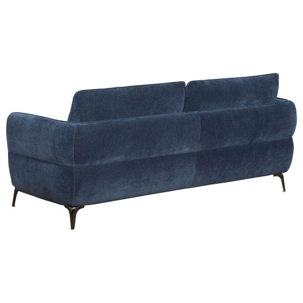 Lively Chenille Upholstered Sofa Set Blue - Image 3