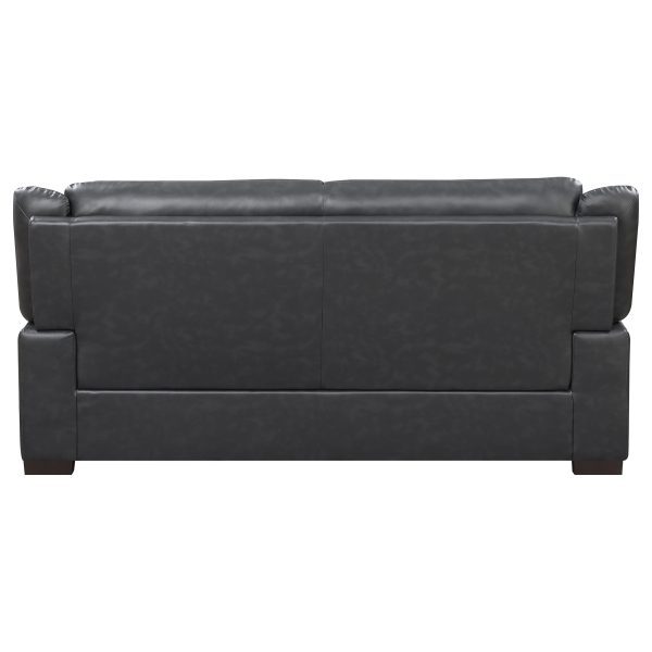 Arabella Upholstered Padded Arm Sofa Set Grey - Image 5