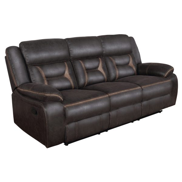 Greer Upholstered Reclining Sofa Set - Image 7