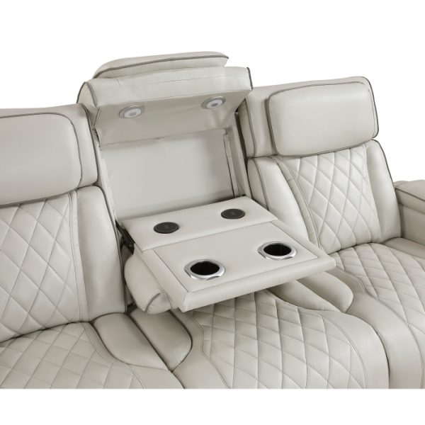 Power Double Reclining Sofa & Love Seat with Center Drop-Down Cup Holders - Image 3