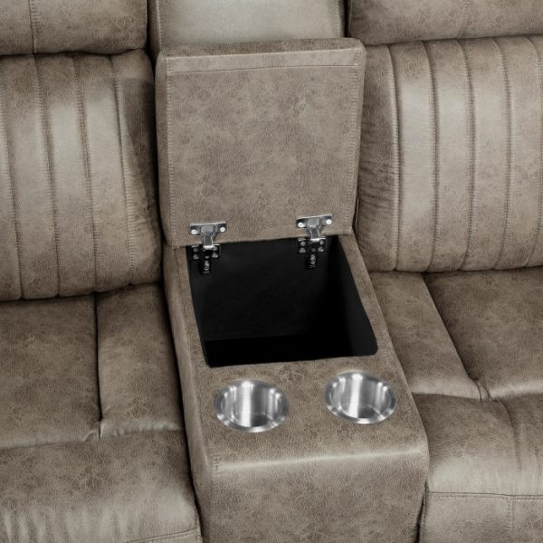2pc Set: Sofa, Love Brown - Image 7