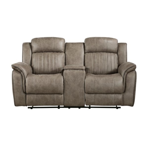 2pc Set: Sofa, Love Brown - Image 5