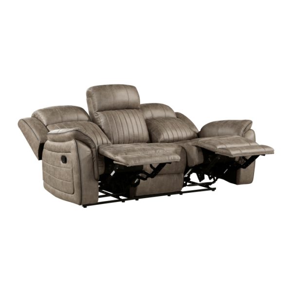 2pc Set: Sofa, Love Brown - Image 4