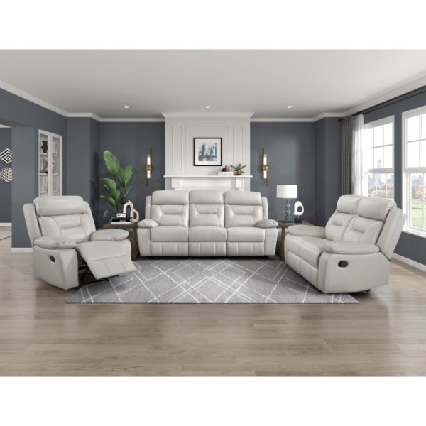 2pc Set: Sofa, Love White