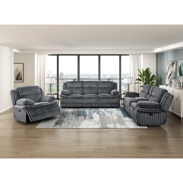 2pc Set: Sofa, Love Black