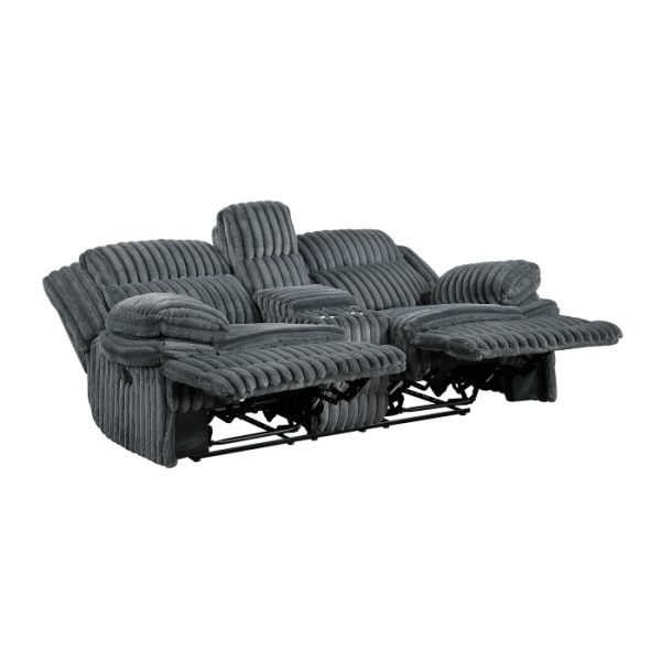 2pc Set: Sofa, Love Black - Image 4