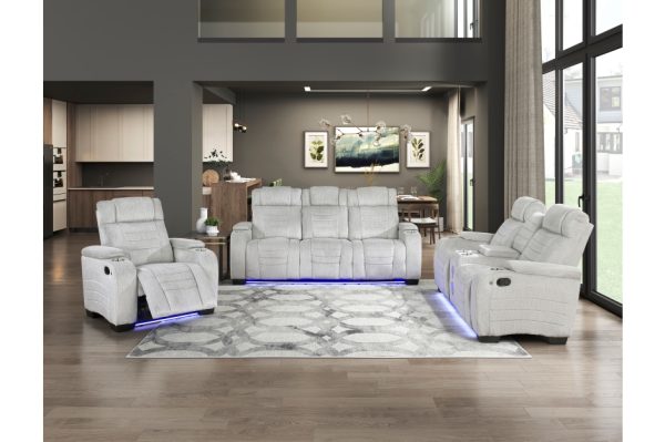 2pc Set: Sofa, Love Seat Grey 2 - Image 5