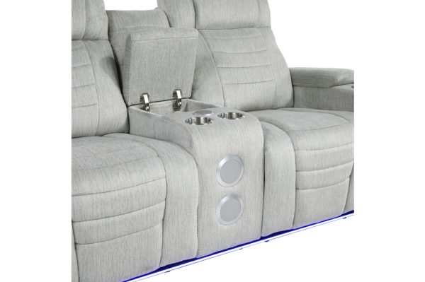 2pc Set: Sofa, Love Seat Grey 2 - Image 7