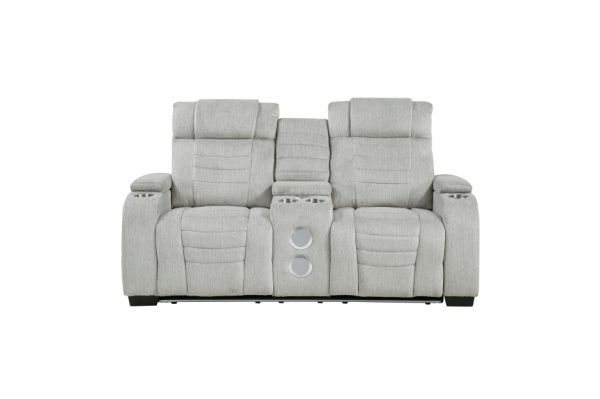 2pc Set: Sofa, Love Seat Grey 2 - Image 6