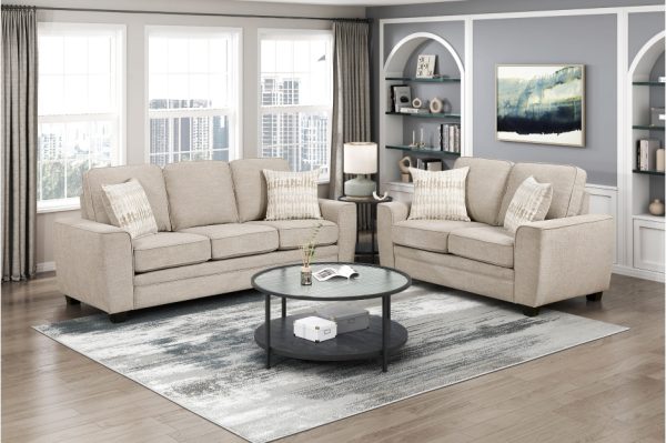 2pc Set: Sofa, Love Seat The Zander Collection